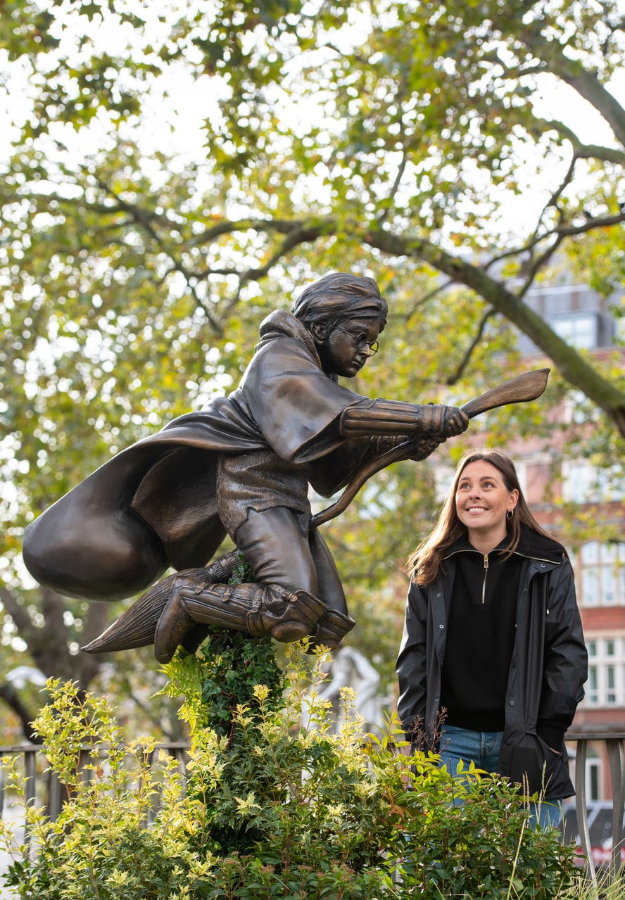 Harry Potter statue unveiled in London’s Leicester Square The