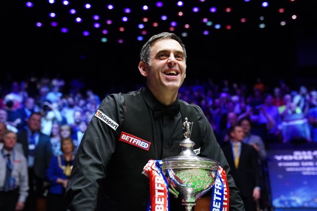 Ronnie O’Sullivan won his seventh world snooker title