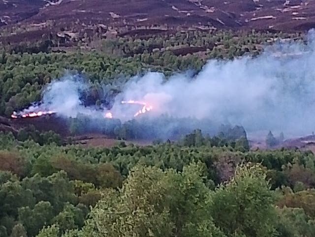 Trossachs fire