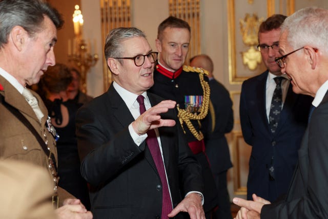 Sir Keir Starmer during a breakfast with some of the British defence community at the British Ambassador’s residence in Paris