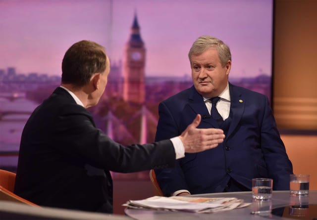 Ian Blackford being interviewed by Andrew Marr