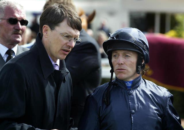 Aidan O'Brien with Kieren Fallon