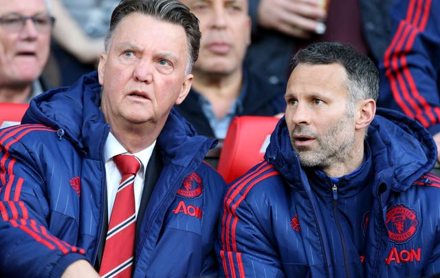 Ryan Giggs, right, spent two seasons working with Louis van Gaal at Old Trafford