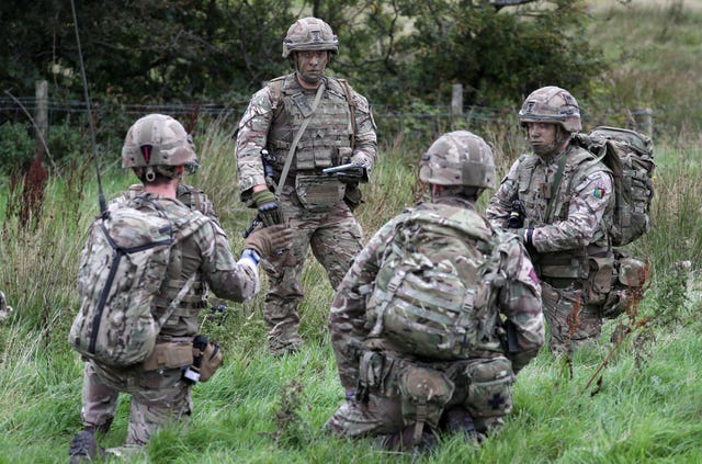 Soldiers from the Royal Scots Dragoon Guards