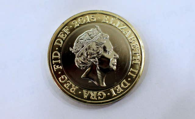 Elizabeth II on a coin