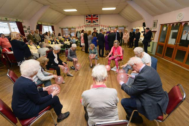 The Queen visited the King George VI Day Centre (Eamonn McCormack/PA)