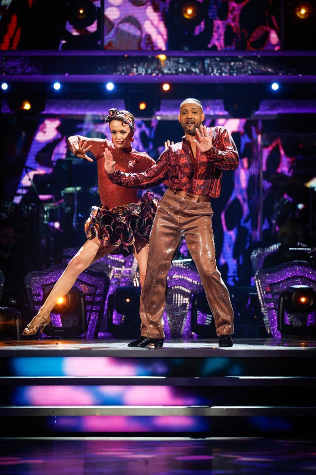 Lauren Oakley and JB Gill performing on Strictly Come Dancing 2024