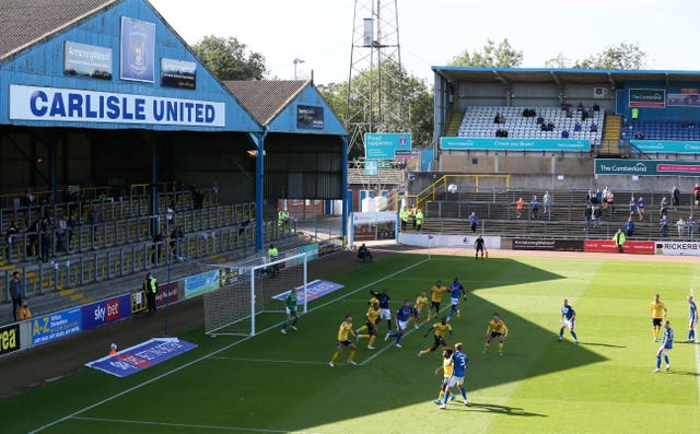 Carlisle beat Southend 2-0 in their League Two pilot match