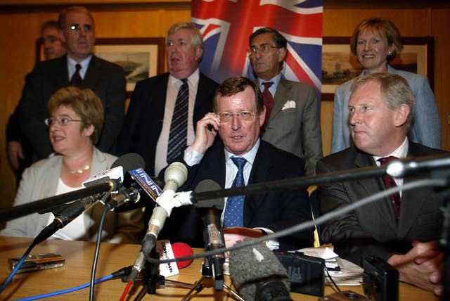 Ulster Unionist Leader David Trimble