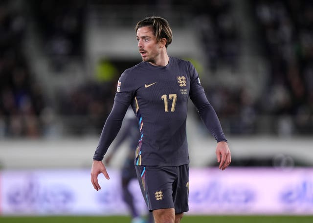 Jack Grealish in action for England against Finland