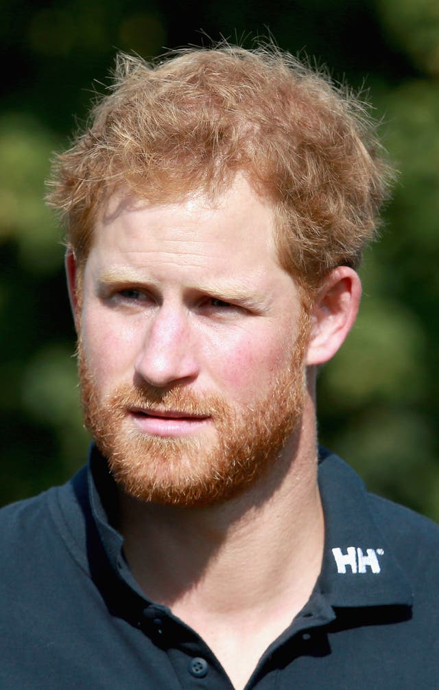 Prince Harry sporting a beard in 2015 (Chris Jackson/PA)