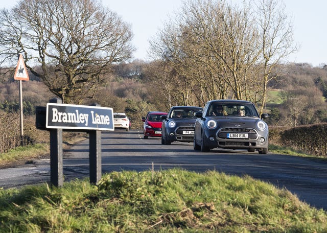 General view of Bramley Lane in West Bretton, near Wakefield