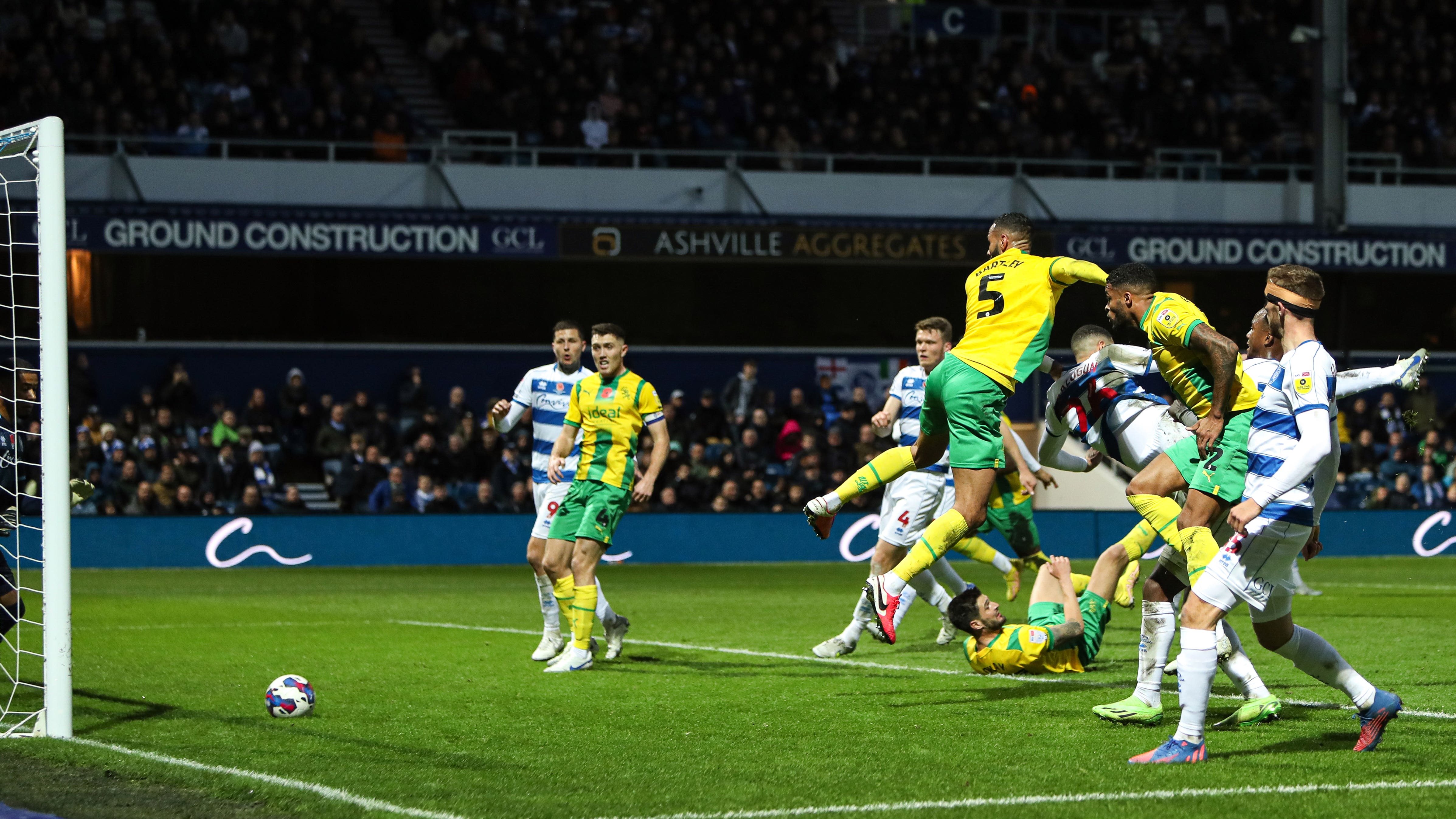 Kyle Bartley scores the only goal (Kieran Cleeves/PA)