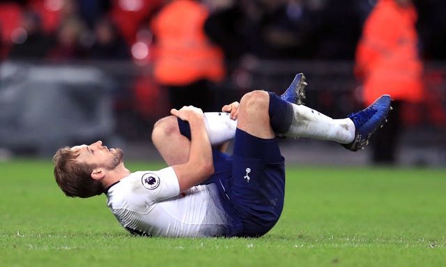 Harry Kane's injury is a huge blow to Tottenham's title hopes (Mike Egerton/PA).