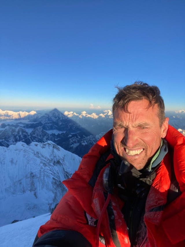 Kenton Cool at the summit of Mount Everest