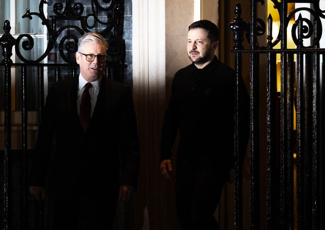 Sir Keir Starmer with Volodymyr Zelensky