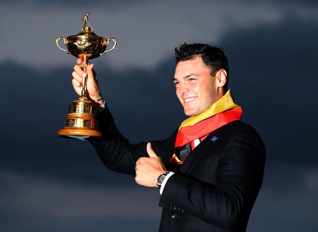 Martin Kaymer with the Ryder Cup