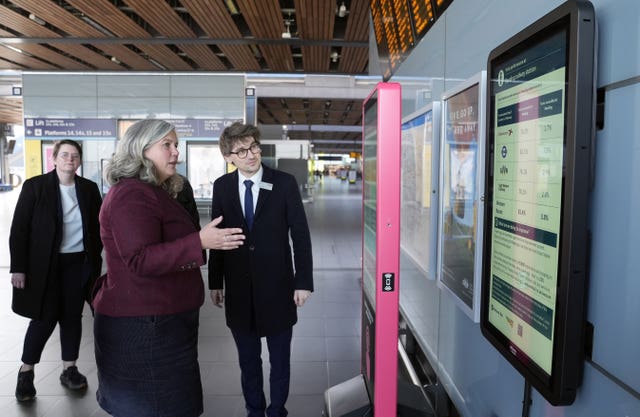 Transport Secretary Heidi Alexander at Reading station