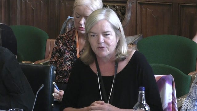 Baroness Louise Casey giving evidence at the Commons Home Affairs Committee