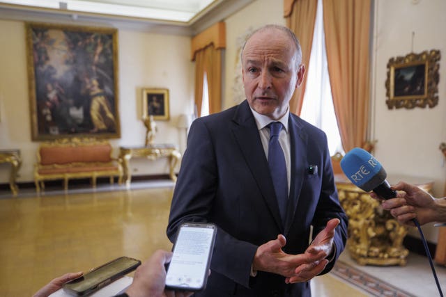 Taoiseach Micheál Martin at the Irish Pontifical College in Rome