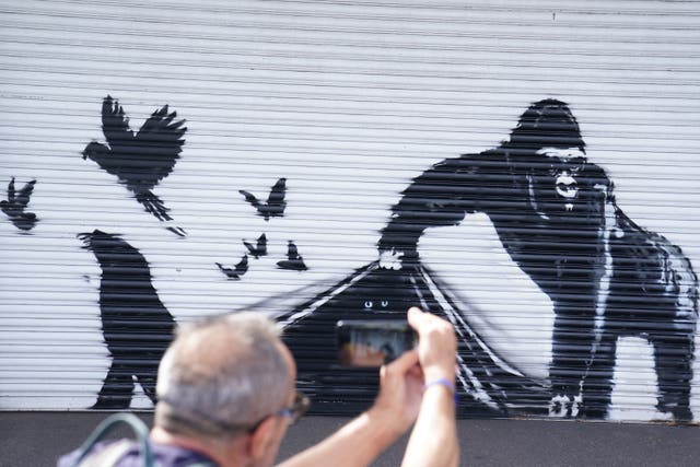 Banksy gorilla artwork