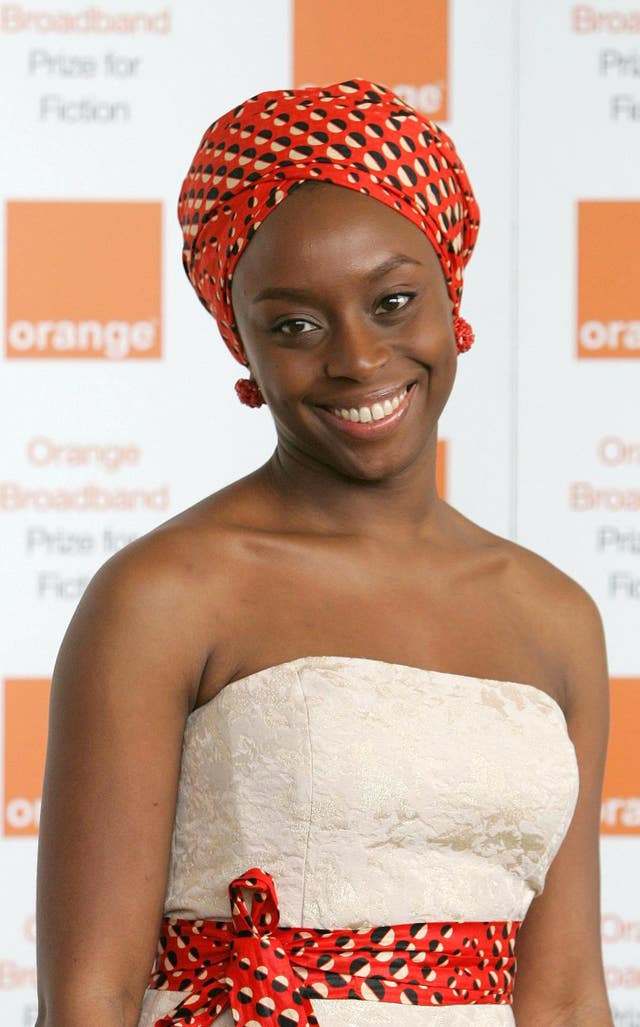 Chimamanda Ngozi Adichie when she was shortlisted for the prize