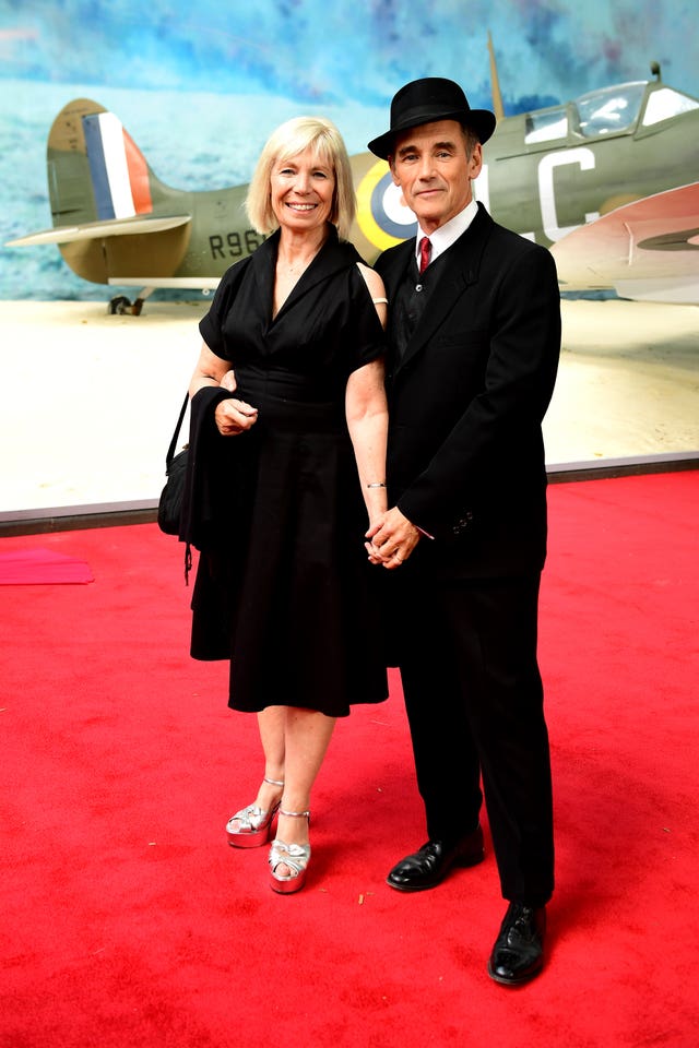 Sir Mark Rylance with his wife Claire van Kampen