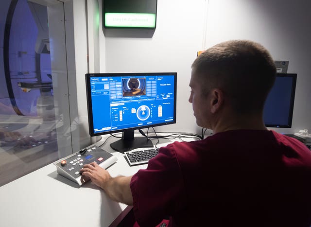 Radiographer at work