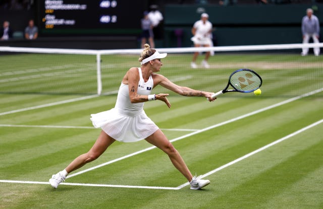 Marketa Vondrousova on her way to Wimbledon victory 