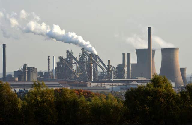Scunthorpe also ranked highly for levels of air pollution (Anna Gowthorpe/PA)