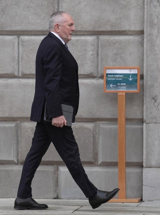 John McGuinness arrives at Leinster House in Dublin