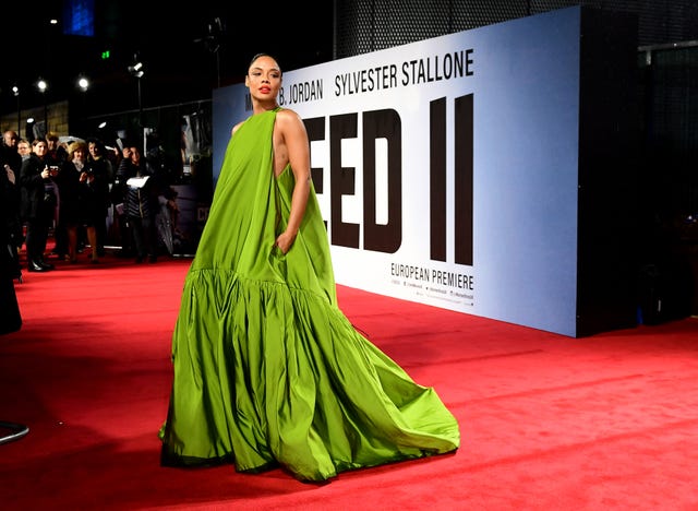 Tessa Thompson on the red carpet