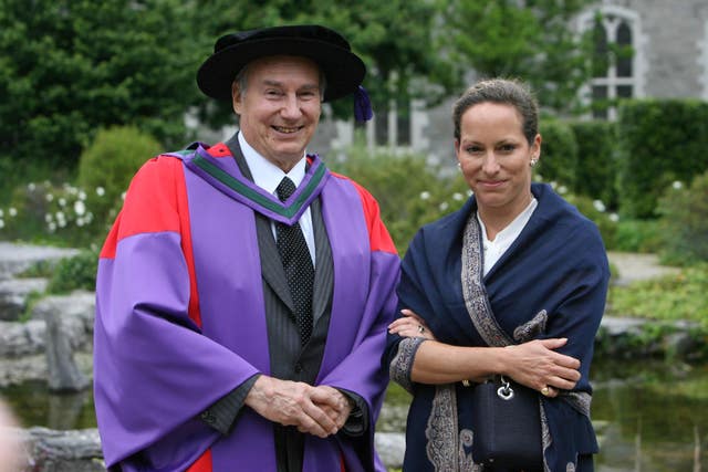 The Aga Khan with his daughter Princess Zahra 