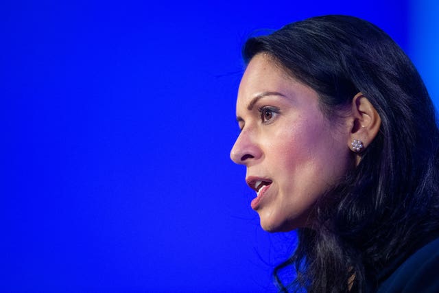 Home Secretary Priti Patel has defended the police's approach to issuing lockdown fines