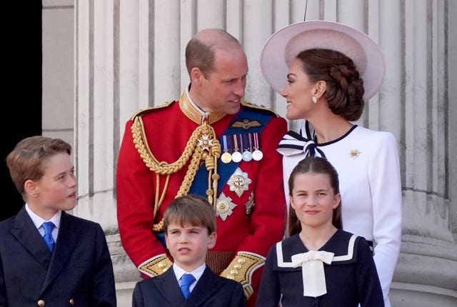 The Prince and Princess of Wales with their three children