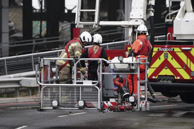 Luton Airport fire