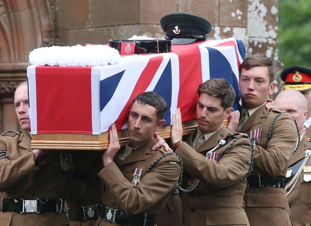 Corporal Josh Hoole funeral