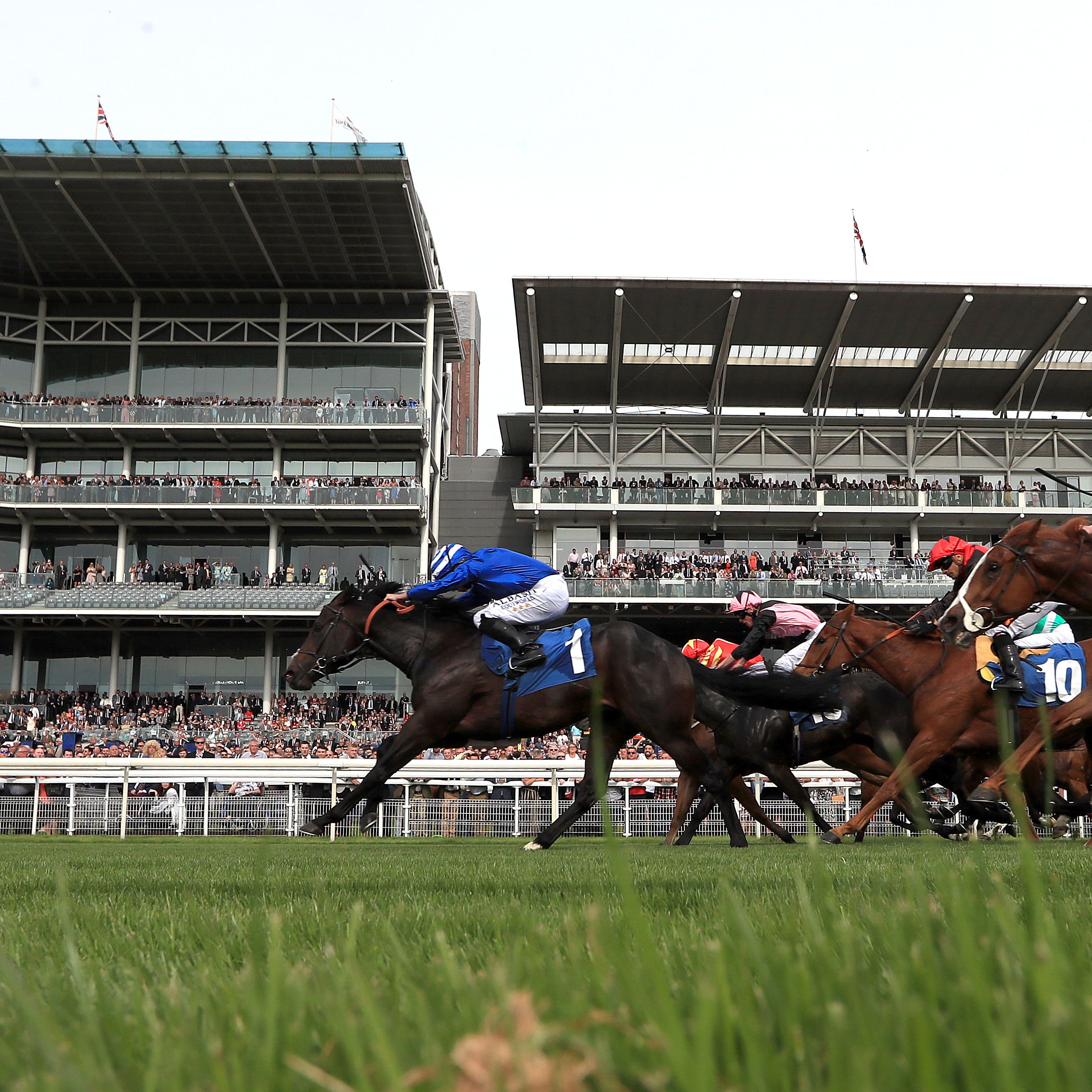 Koditime (left) on his way to winning at York last month