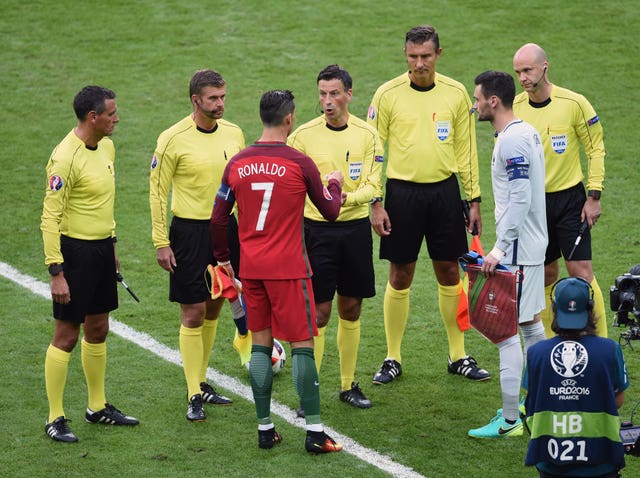Clattenburg refereed the Euro 2016 final between Portugal and France (Joe Giddens/PA).