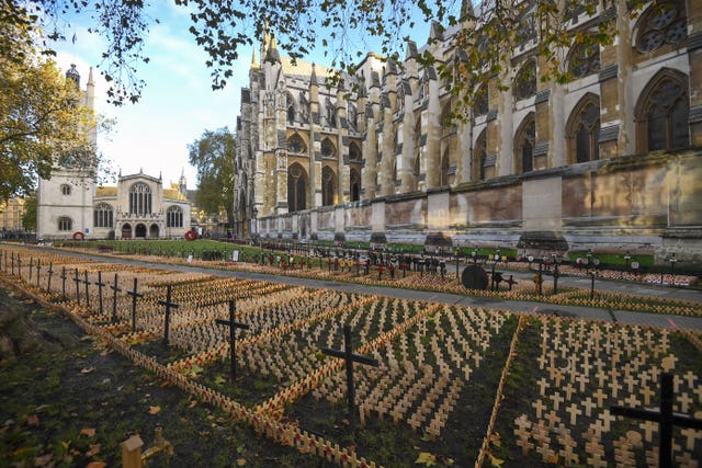 Field of Remembrance at Westminster Abbey