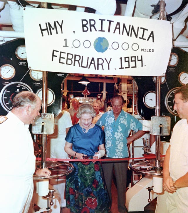 Royal Yacht Britannia – one millionth mile