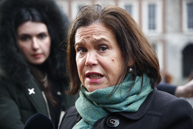 Sinn Fein leader Mary Lou McDonald 