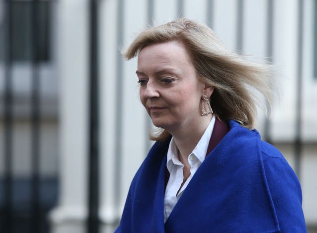 Foreign Secretary Liz Truss leaves 10 Downing Street