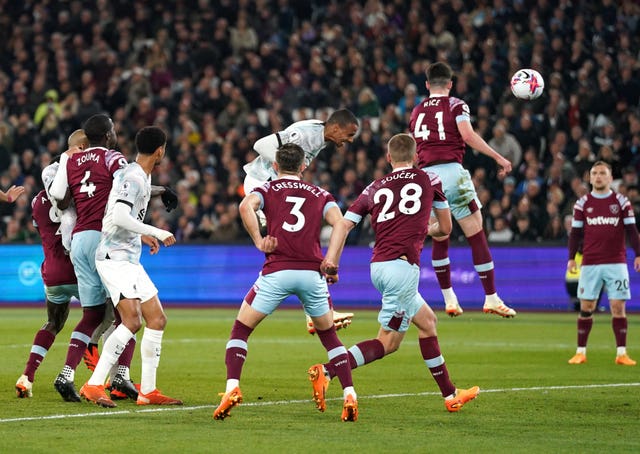 West Ham United v Liverpool – Premier League – London Stadium