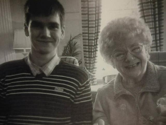 Daniel Whitworth with his grandmother Barbara Whitworth