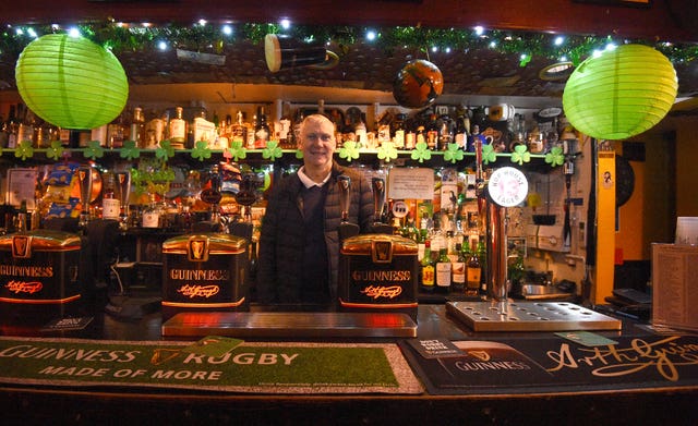 Colin Taylor, owner of the Toucan in Soho, is ready for an invasion by Irish fans (Kirsty O’Connor/PA)