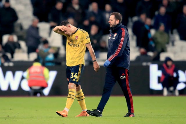 Arsenal's Granit Xhaka missed a game recently after suffering a head injury against West Ham 