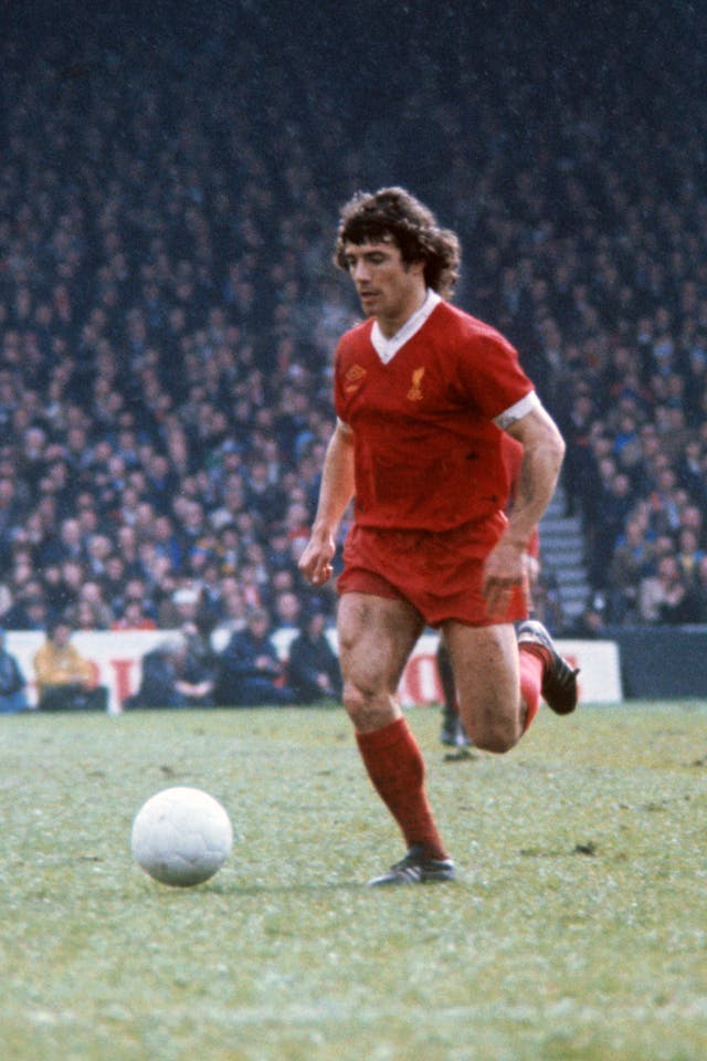 Kevin Keegan playing for Liverpool