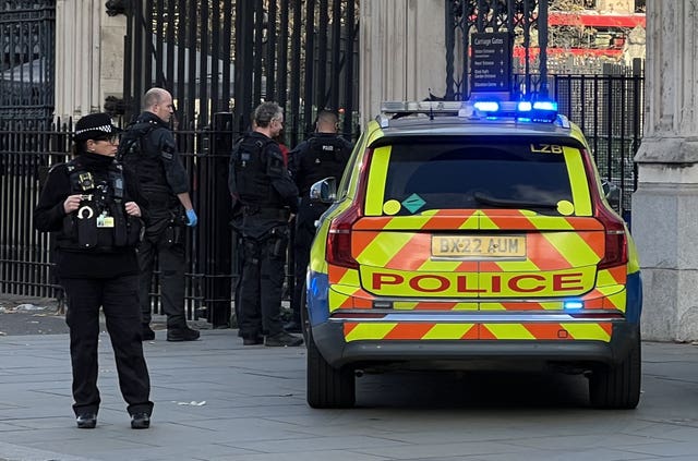 Man arrested outside Houses of Parliament