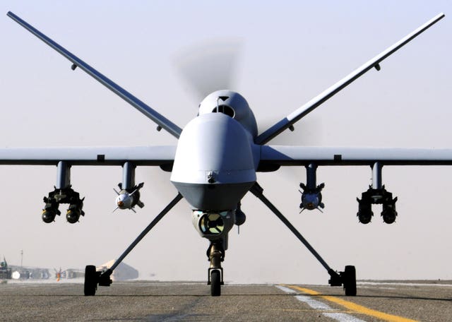 Remotely-piloted drones are already a feature of modern warfare (Cpl Steve Bain ABIPP/MoD Crown Copyright/PA)